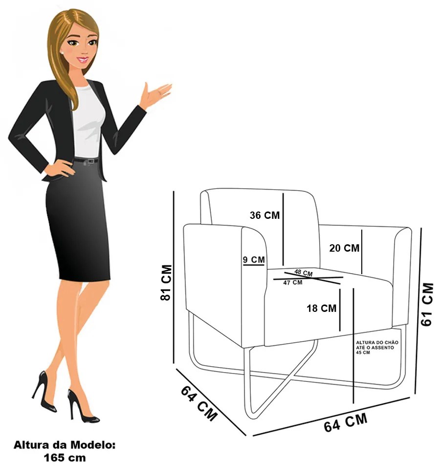 Poltrona Base X Industrial Dourado Marisa Corano - Verde