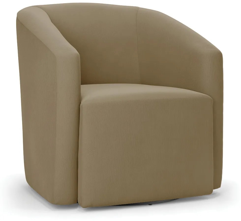Poltrona Decorativa Base Giratória Kit 2 Stella Max Suede D03 - D'Rossi - Marrom Rato