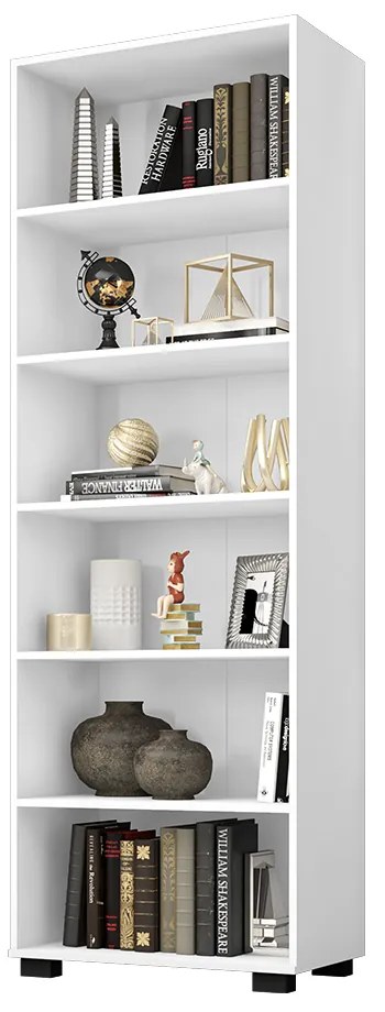 Livreiro Office Brian 02 Portas Pequenas L01 Branco TX - ADJ DECOR