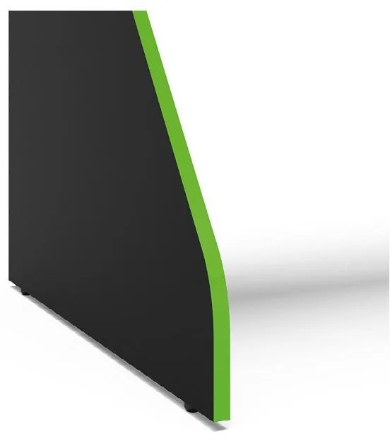 Mesa Gamer Computador Escrivaninha Preto e Verde Fremont