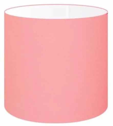 Cúpula Abajur Cilíndrica Cp-8005 Ø18x18cm Rosa Bebê