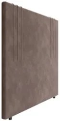 Cabeceira Cama Box Casal 140cm Estofada Rama Veludo Marrom Z04 - Mpoze