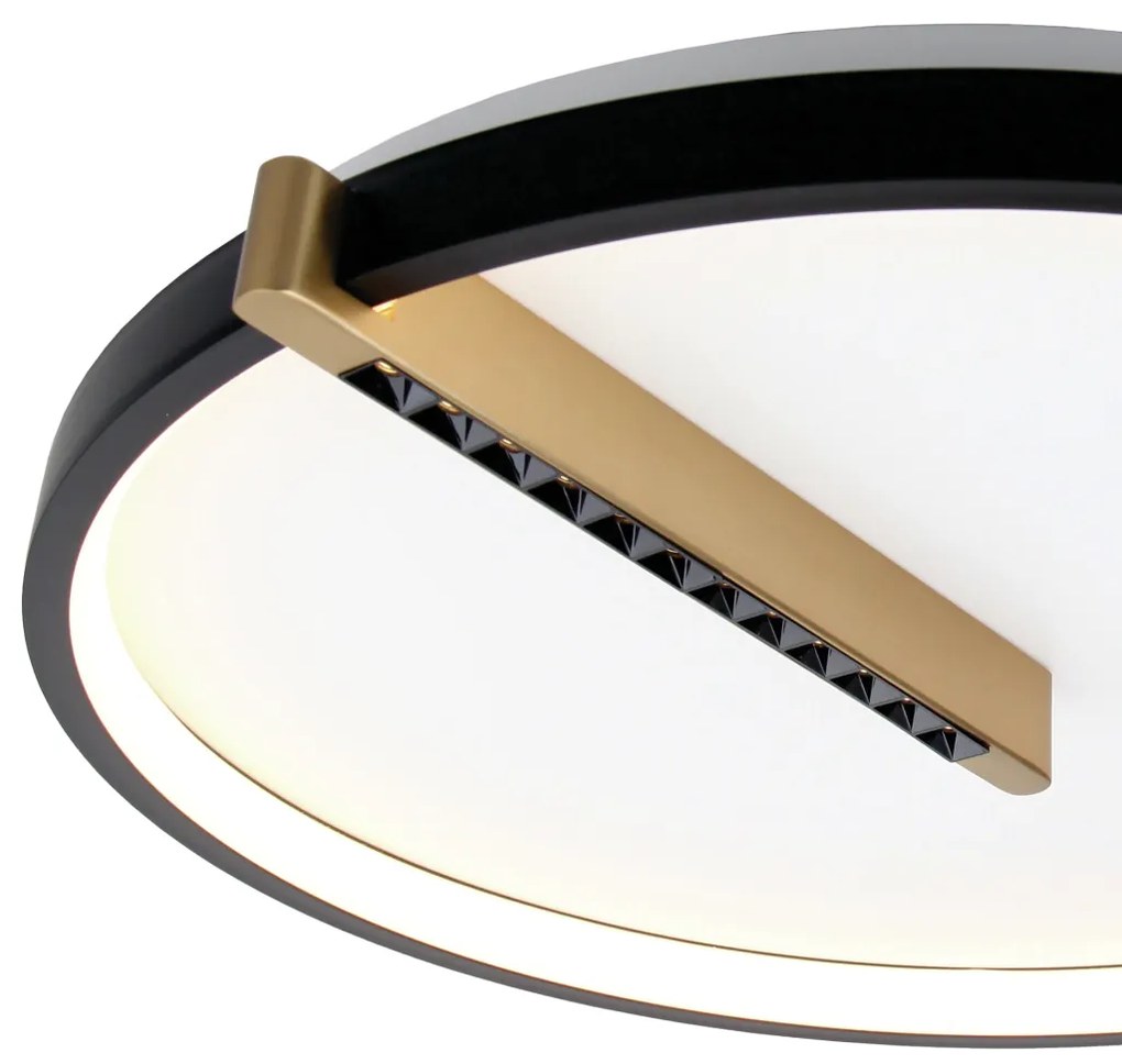 Plafon Byte Ø59X7,5Cm Redondo Led 72W 3000K Bivolt Alumínio E Acrílico...