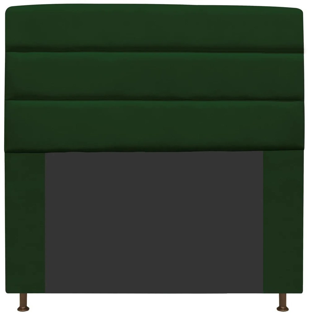 Cabeceira Estofada Turim 160 cm Queen Size Suede Verde - ADJ Decor