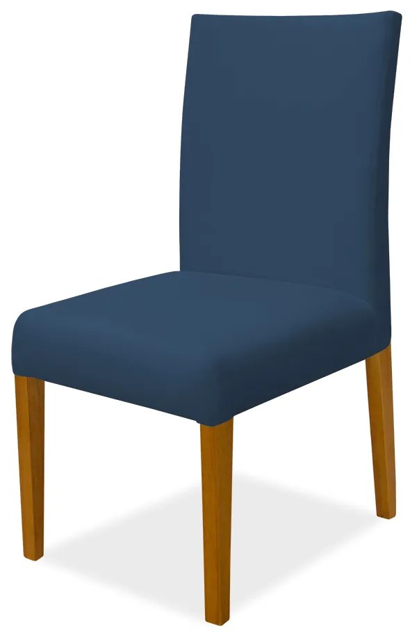 Kit 6 Cadeiras de Jantar Milan Veludo Azul Marinho
