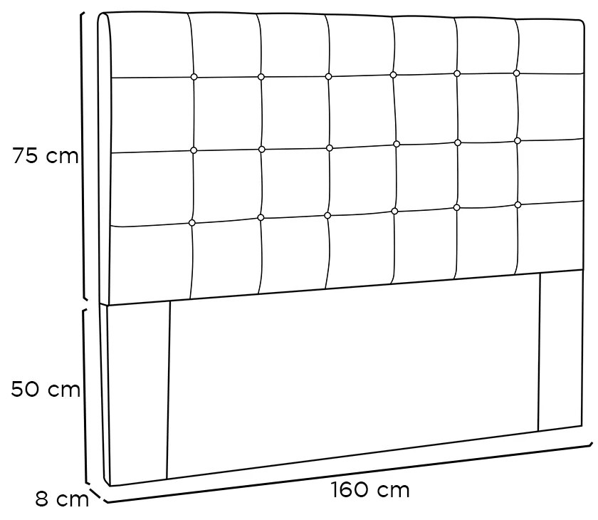 Cabeceira Cama Box Queen 160 cm Verona Veludo S04 - D'Rossi - Rosa