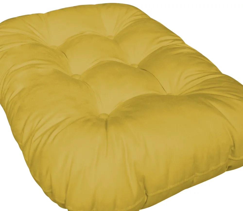 Cama Pet Nunu para Cães e Gatos Suede Amarelo