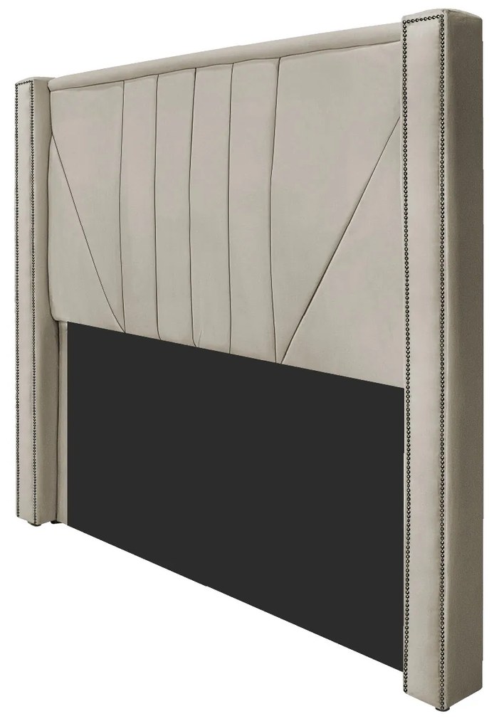 Cabeceira Casal Minsk P02 140 cm para cama Box Suede - ADJ Decor