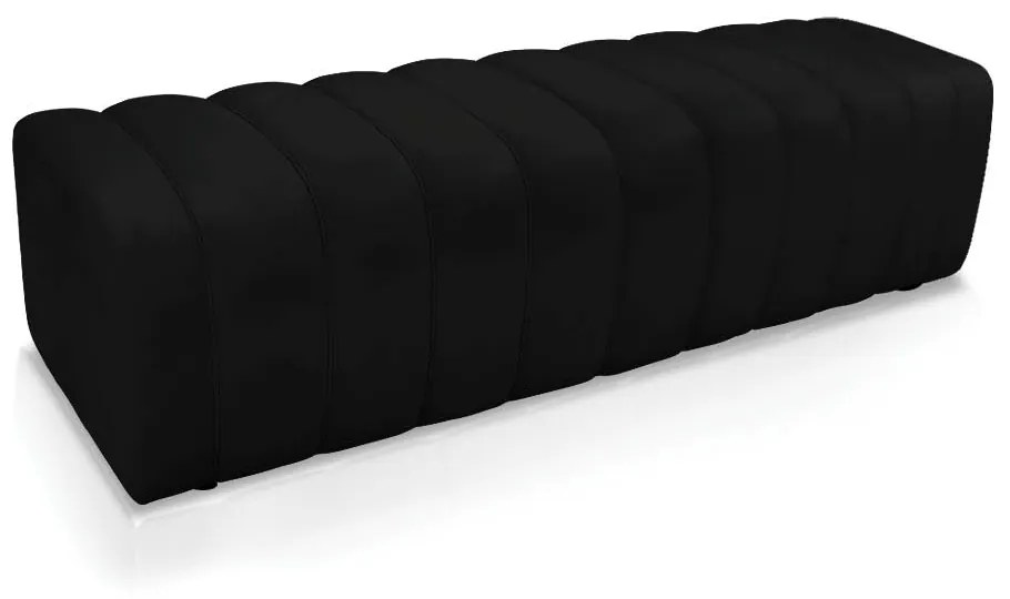 Calçadeira Olivia King 195 cm Veludo Preto - D'Rossi