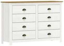 Cômoda Para Quarto 125cm Com 8 Gavetas Lázio Freijó F07     - Mpozenat