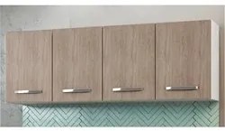 Armário Aéreo Panamá 04 Portas 160cm Branco/Castanho - Lumil Móveis