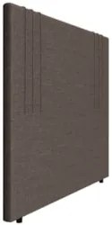 Cabeceira Cama Box Queen 160cm Estofada Rama Linho Chocolate Z04 - Mpo