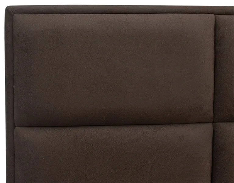 Cabeceira Painel Cama Box Solteiro 100cm Nina Suede Marrom - Sheep Estofados - Marrom