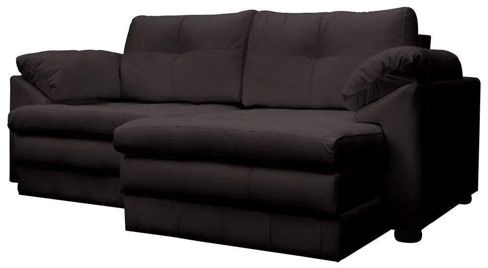 Sofá Retrátil 2 Lugares Bipartido Sala de Estar Piece 175cm Couro Marrom - Gran Belo