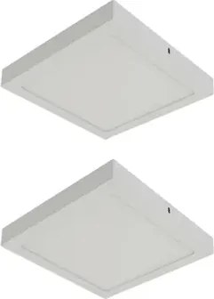 Kit 2 Plafons Led Sobrepor Branco 17cm 12w &amp;nbsp;Yamamura