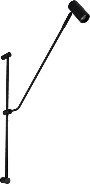 Arandela Aluminio Preto Stelo