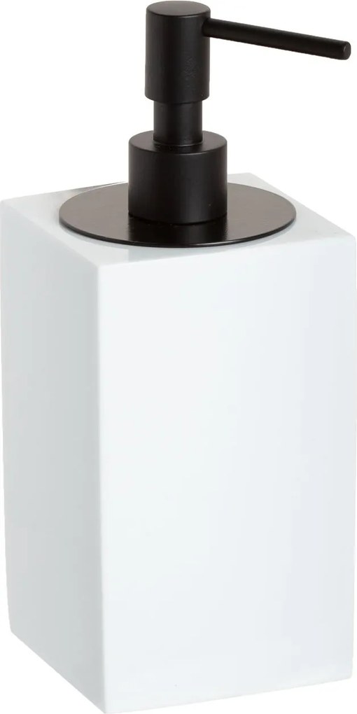 Porta Sabonete Líquido Resina - Branco - Black Matte  Branco - Black Matte