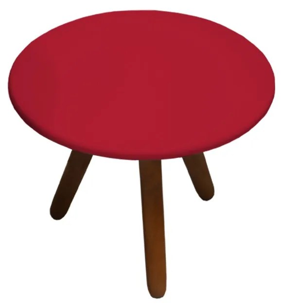 Mesa de Centro para Sala Laura Vermelho Semi Brilho - Decorar Estofados