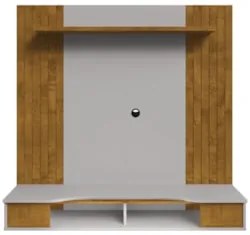 Painel TV 55 Pol e Bancada Suspensa 136cm Foz Naturalle/Off B02 - Mpoz