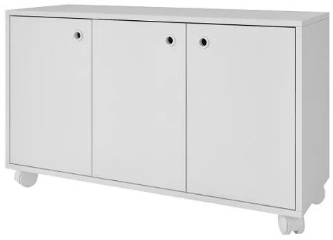 Armário Aparador Buffet 3 Portas Bp Fosco Bho25 - Branco