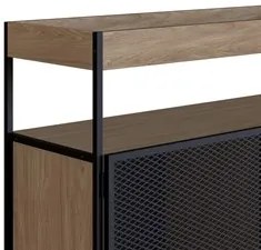 Balcão Buffet Para Sala de Jantar 2 Portas Pés Metálicos York Hanover/