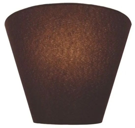 Kit/2 Arandela Retro Cone Md-2001 Cúpula em Tecido 25/26x13cm Café - Bivolt