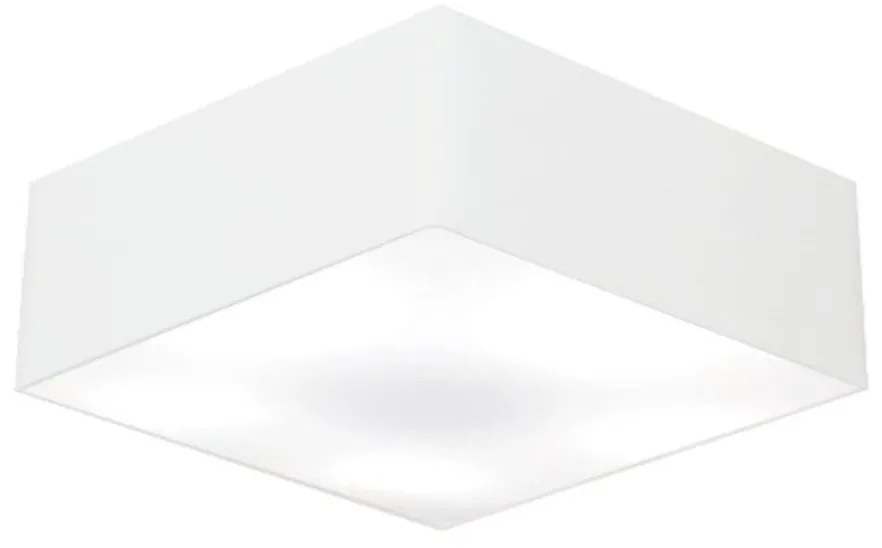 Plafon Para Quarto Quadrado SQ-3050 Cúpula Cor Branco