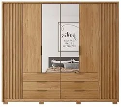 Guarda Roupa Casal Com 2 Espelhos 6 Portas Martin C01 Buriti - Mpozena