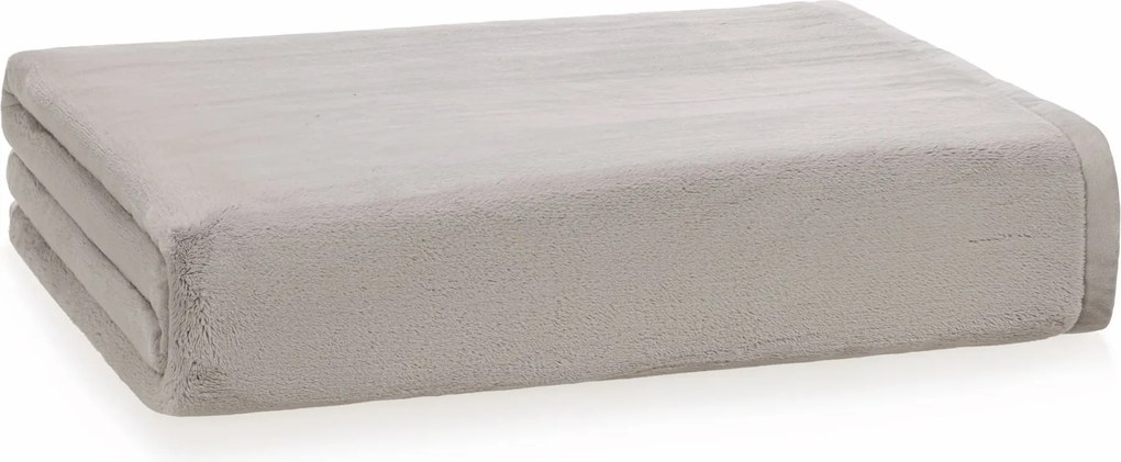 Cobertor Trussardi 100% Microfibra Aveludado Nales Cenere - Casal Casal