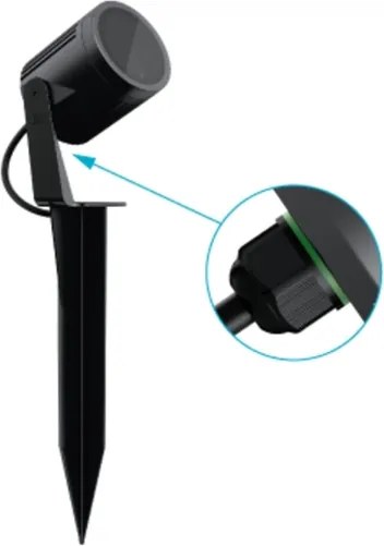 Espeto Led Preto 18,5W 2700K 14 S.Ground 24V Pro Com Grade