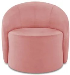 Sofá 4 Lugares 220cm Wendi e Poltrona Steve Suede Rosê I01  - Mpozenat