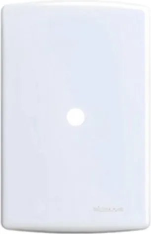 Placa Saída De Fio Com Suporte 4x2 Branco Siena