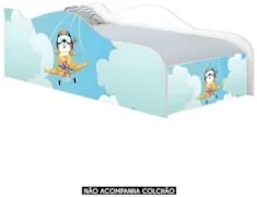 Cama Solteiro Infantil Baixa Para Colchão 188x88cm Aviador K06 - Mpoze
