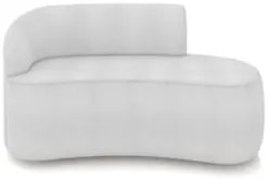 Sofá 2 Lugares Para Sala 140cm Orgânico Wendi Boucle Cinza I01 - Mpoz