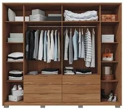 Guarda Roupa Casal Com 2 Espelhos 6 Portas Martin C01 Buriti - Mpozena