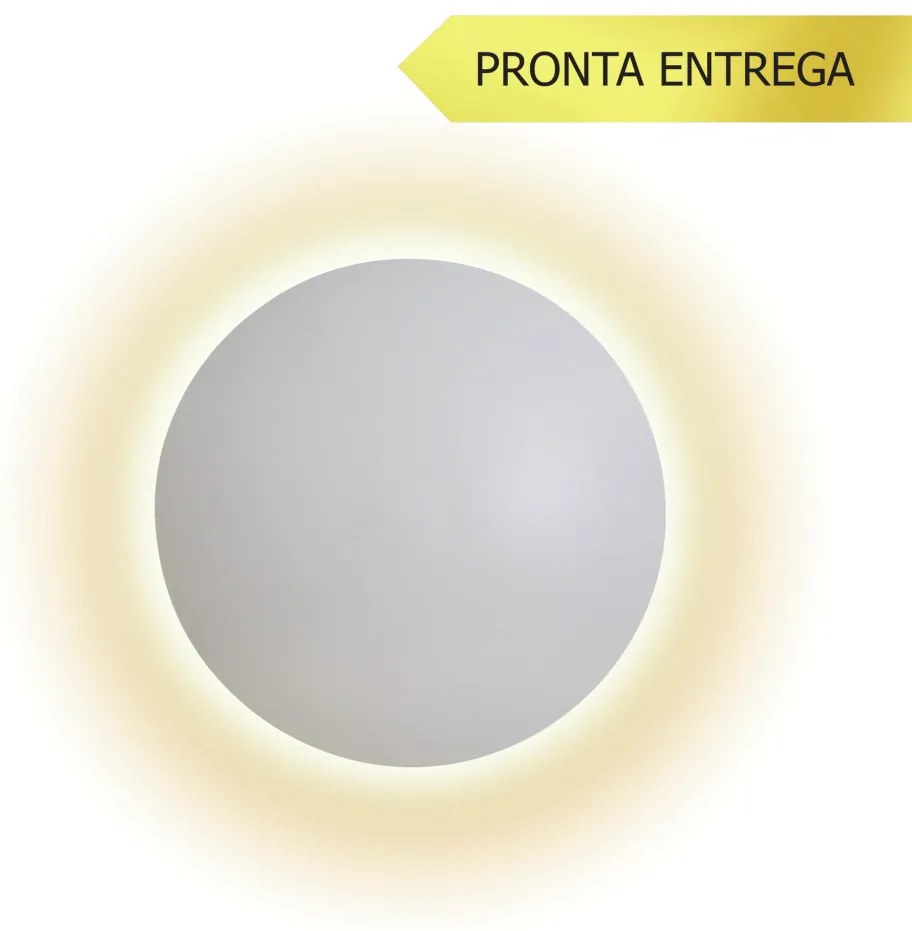 Arandela Eclipse Curvo 4Xg9 Ø40X7Cm | Usina 239/40 (BT - Branco Texturizado)