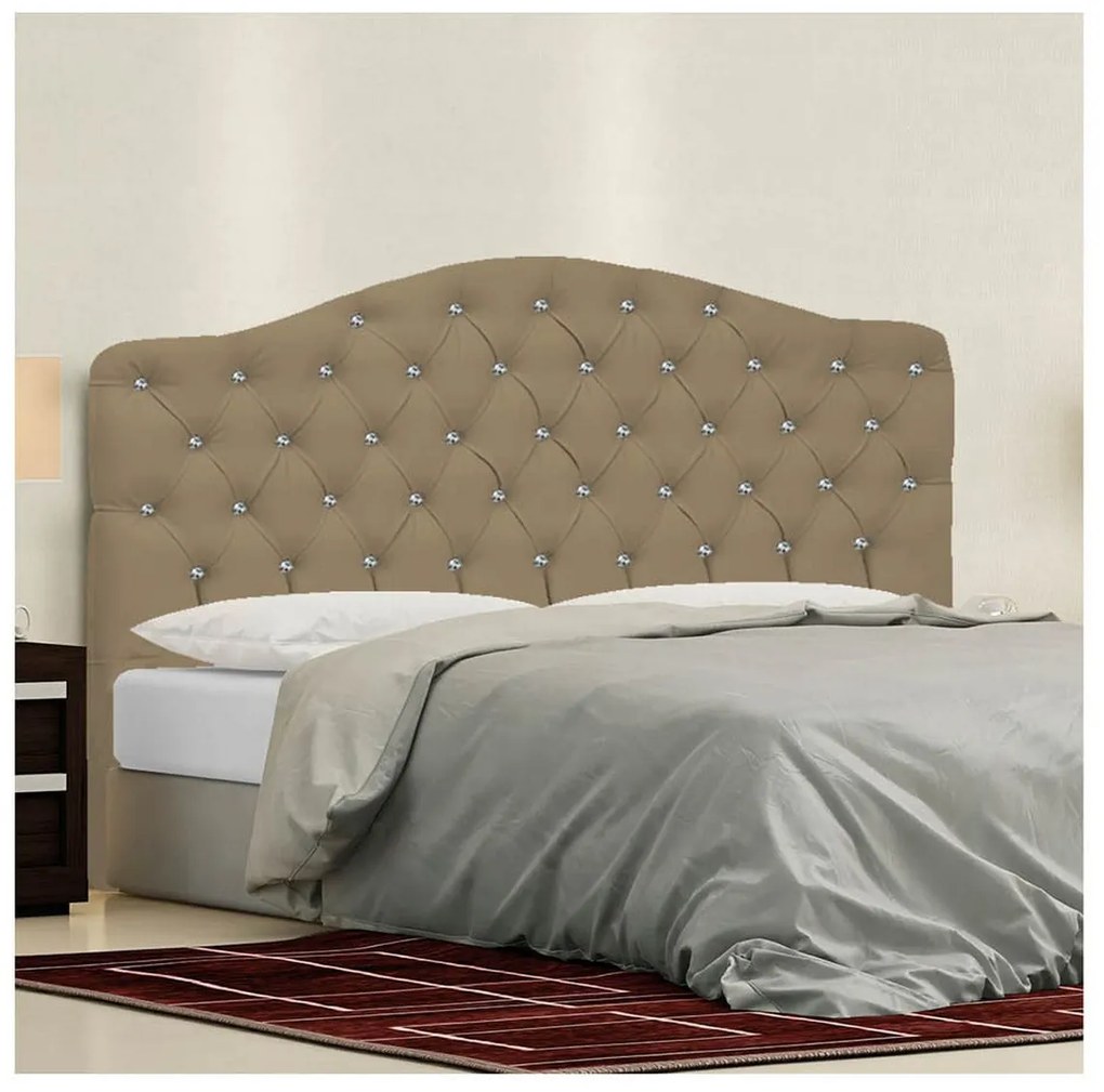 Cabeceira Casal Florence P04 140 cm Suede - ADJ Decor
