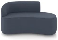 Sofá 2 Lugares 140cm Wendi e Poltrona Steve Suede Azul Marinho I01 -