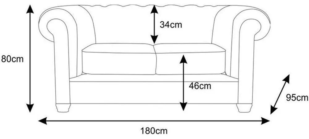 Sofá Chesterfield 2 Lugares com Pés Madeira Couro Bege G40 - Gran Belo