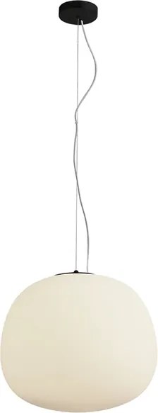 Pendente Vidro 45Cm Cloud - PRETO