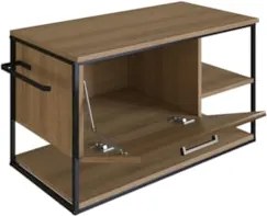 Gabinete Banheiro Yuri Com Cuba e Espelheira Click Mel Z54  - Mpozenat