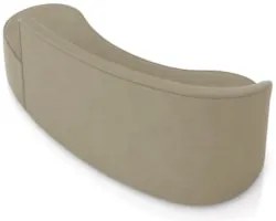 Sofá 4 Lugares Para Sala 220cm Orgânico Wendi Suede Marrom Rt I01 - M