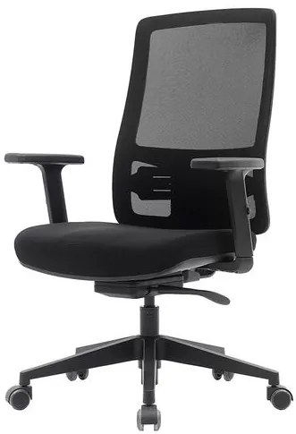 Cadeira Wall Street Diretor Tela Preta Base Nylon e Rodízio - 76680 Sun House