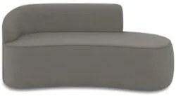 Sofá 3 Lugares Para Sala 180cm Orgânico Wendi Suede Grafite I01 - Mpo