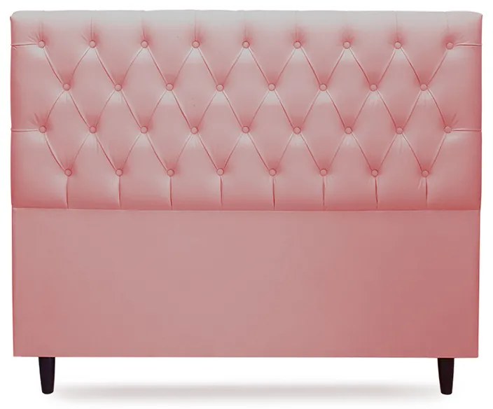 Cabeceira Cama Box Solteiro 90cm Nicole Suede Rosa - Sheep Estofados - Rosa