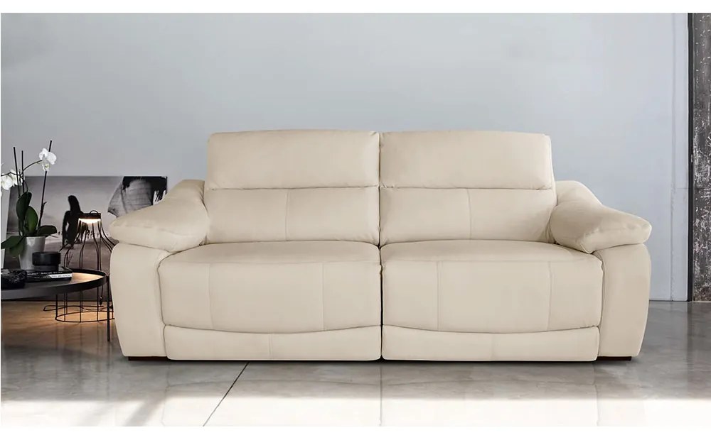 Sofá de Couro Manual e Modulado Tunes - 220cm