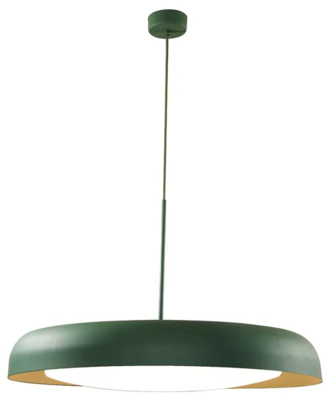 Pendente Jetty Ø60X12Cm Led 64W Bivolt - Usina 19955/60Led (MR-T - Marrom Texturizado, 4000k)