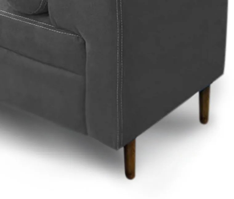 Recamier Casal Queen 160cm Turim Suede Cinza - Simbal - Cinza