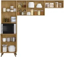 Armário de Cozinha Amélia Freijó UV/Off Acetinado Z44       - Mpozenat