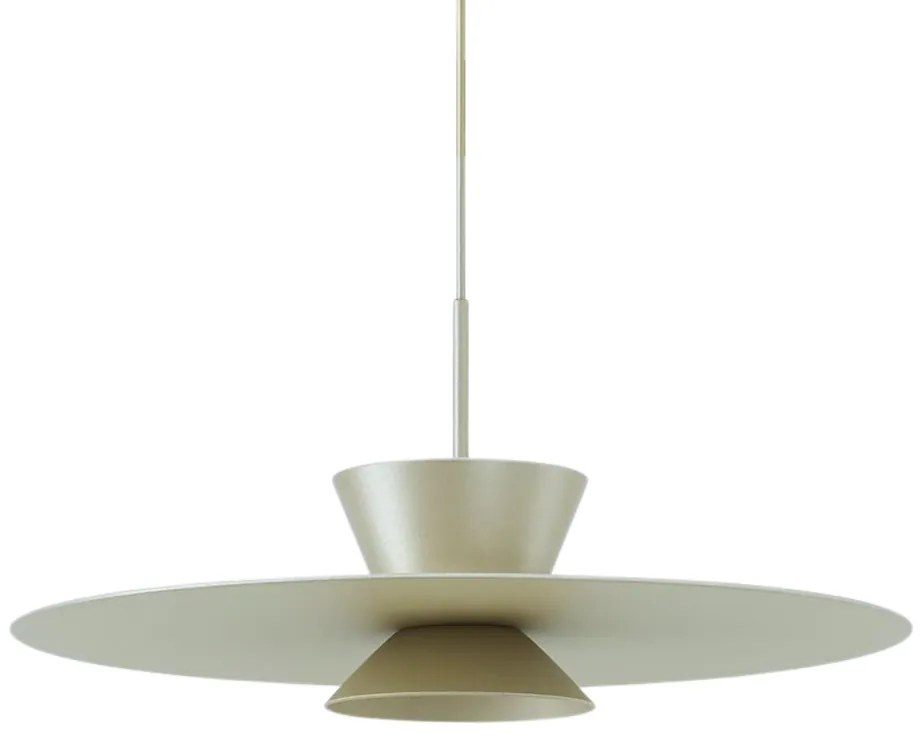 Pendente Tule Ø50X25Cm 1Xmr16 - Usina 25120/50 (TT-M - Titânio Metálico, Igual a Cor 1)